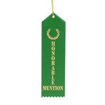 2x8" Green Honorable Mention Ribbons