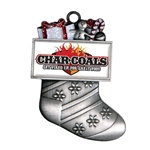 Silver Stocking Custom Holiday Ornament
