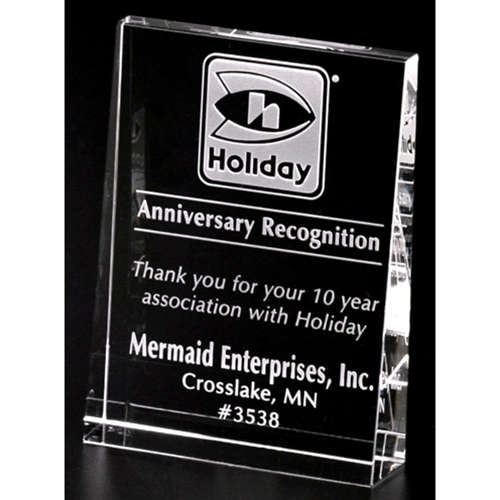 Crystal Trophy on Black Base – Prime Time Awards, Inc.