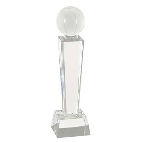 Basketball Crystal Pedestal Trophies