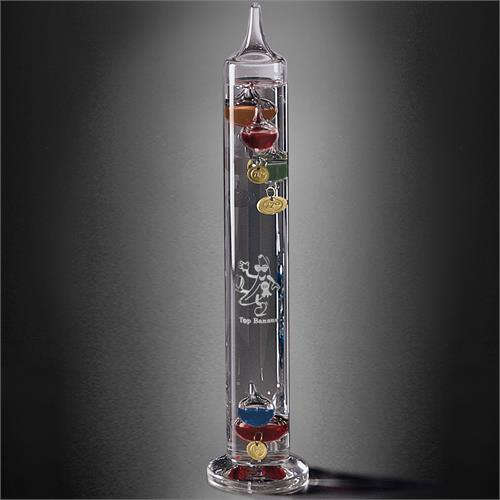langs Conciërge bijstand Galileo Thermometer Crystal Award Trophy