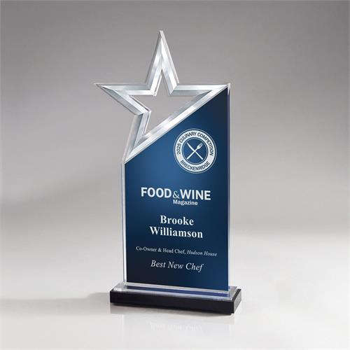 Star Column with Acrylic Plaque Star Awards