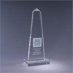 Optic Crystal Obelisk Award