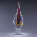 Torchier Glass Art Trophy