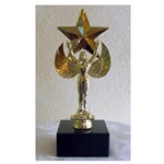 Female Victory Star Trophy on Marble
