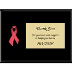 Red Awareness Ribbon Plaques