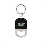 Leatherette Bottle Opener Keychain Small