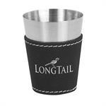 Leatherette on Steel Shot Glass