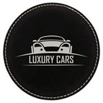 Leatherette Round Coaster