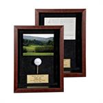 Mahogany Frame with Scorecard/Photo