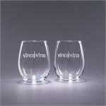 17oz. Trendsetter Stemless White: Traveler Set of 4