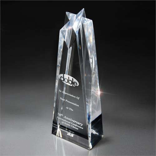 Clear Star Power Sculptured Lucite Large