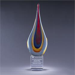 Torchier Glass Art Trophy