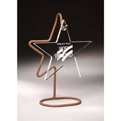 Hanging Star Acrylic Awards