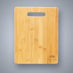 HST11800 Large Bamboo Cutting Board With Handle And Custom Imprint