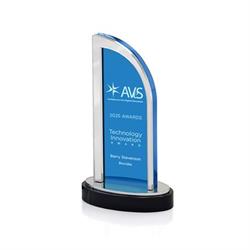 Nouveau Acrylic Award with Mirror Accent