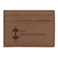 Leatherette Money Clip/Card Holder