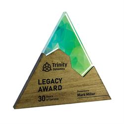 Triangle Edge Puzzle Award Trophy