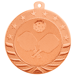 2" Bright Bronze Pickleball Starbrite Medal