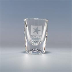 2oz. Fluted Shot Glass: Blown Glass _SECOND